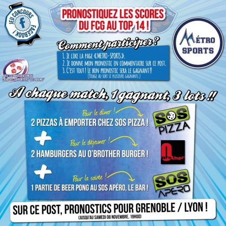 Pronostiquez LOU – FC Grenoble